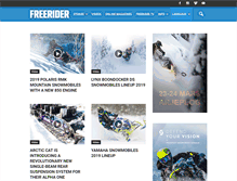 Tablet Screenshot of freeridermagazine.net